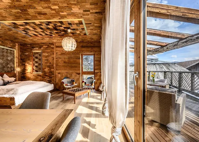 Daire Der Baum Hideaway Inzersdorf im Kremstal